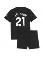 Manchester City Rayan Ait-Nouri #21 Venkovní dres pro děti 2025-26 Krátký Rukáv (+ trenýrky)